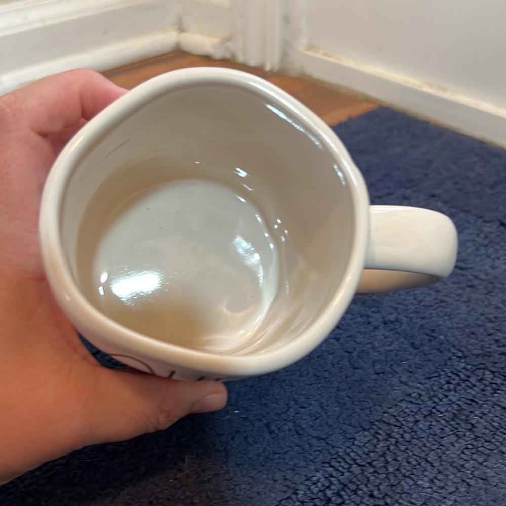 Rae Dunn Queen Bee Spelled Out White Ceramic Mug - Picture 2 of 3
